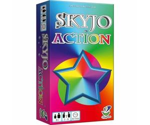 Skyjo prend une nouvelle dimension avec Skyjo Action ! Anticipez, jouez des actions, utilisez les cartes étoiles et remplacez judicieusement vos cartes pour faire disparaitre vos lignes et vos colonn