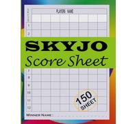 Skyjo Score Sheets: Scorekeeping Card Game Recording Log