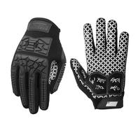 SkyjOy Guantes De Portero Guantes Acolchados for Receptor de fútbol con Palma, protección Flexible contra Impactos TPR, Guante for el Dorso la Mano, Tallas for Adultos(M)