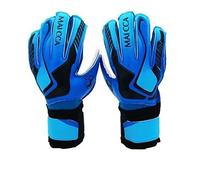 SkyjOy Guantes De Portero Guantes de Portero fútbol látex for niños y Hombres protección Profesional for Adultos Protector Entrenamiento(Blue,Kids Size 5)