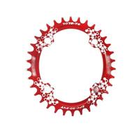 SkyjOy Platos para Bicicletas Plato de Bicicleta 104BCD 30T-42T Rueda Cadena Ovalada Redonda Ancho Estrecho Aluminio Piezas montaña(36T)