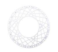 SkyjOy Platos para Bicicletas Plato de Bicicleta 130 BCD Corona Plato 53T 56T 58T Dientes Plegable BMX Rueda Dentada Platos y bielas(Silver,58T)