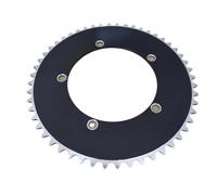 SkyjOy Platos para Bicicletas Plato de Bicicleta 130 BCD piñón Fijo Plato Pista Rueda Cadena Anillo Fixie Velocidad única 44T 46T 48T 50T 52T 53T 1/8"(130BCD 48T)