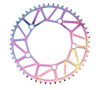 SkyjOy Platos para Bicicletas Plato de Bicicleta 130BCD, Plato Plegable, Rueda Dentada Ancha y Estrecha for 9, 10, 11 velocidades, 46T, 48T, 52T, 54T, 56T 58T(Colorful 52T)