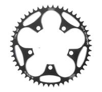 SkyjOy Platos para Bicicletas Plato de Bicicleta Bicicleta MTB 110BCD Cadena Dientes Anchos y Estrechos Piñón, manivela, Anillo Corona Juego 36T-58T Piezas Accesorios 110 BCD(50T Black and Screw)