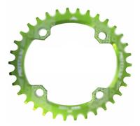 SkyjOy Platos para Bicicletas Plato de Bicicleta Plato Ovalado 104BCD for MTB Anillo Cadena 32T 34T 36T Rueda Dentada con Placa 104 Bcd(Green,32T)
