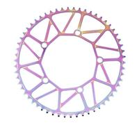 SkyjOy Platos para Bicicletas Plato de Bicicleta Plato único 130 BCD Anillo Cadena Estrecho Ancho 9 10 11 Velocidad Rueda Plegable 3 Colores 6 tamaños(Colorful 48T)