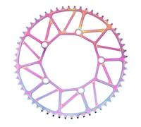SkyjOy Platos para Bicicletas Plato de Bicicleta Plato único 130 BCD Anillo Cadena Estrecho Ancho 9 10 11 Velocidad Rueda Plegable 3 Colores 6 tamaños(Colorful 58T)