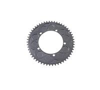SkyjOy Platos para Bicicletas Plato de Bicicleta Rueda Dentada Plegable 130 BCD Cadena 54T 56T Dientes Diente Positivo Negativo for Piezas Ciclismo(Gun Black,56T)