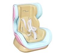 SkyJoy Silla Coche para Pop Mart/Labubu (Muñecas 10-17cm) - Asiento Magnético con Arnés, Clip Aire & Soporte Escritorio - Accesorio Decorativo Coleccionistas (Albaricoque)