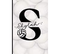 Skylah's Volleyball Notebook: Personalized Name Doodle Sketchbook Journal For Volleyball Player