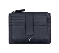 skyle Tarjetero bifold de piel para mujer, protegido RFID con 9 compartimentos para tarjetas y ventana para documento de identidad y bolsillo con cremallera para efectivo y monedas, diseño italiano,