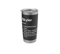 Skyler Definición de nombre Diccionario divertido Vaso térmico de acero inoxidable de doble pared