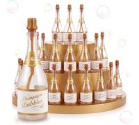 Skylety 20 Set Burbujas para Boda en Botella Estilo Champagne, Ceremonia, Detalle para Invitados, Decoración para Registro Civil, Compromiso, Cumpleaños, Recepción, Salida Nupcial