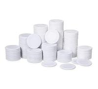 Skylety 200 Fichas Plásticas de Póquer de 22 mm/ 0,87 Pulgadas Fichas de Conteo de Plástico Contadores Discos de Chips Pequeños de Aprendizaje en Blanco Marcador Disco de Conteo de Ficha de Bingo