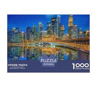 Skyline de la Ciudad al Atardecer Encaje Sólido Excelente Entrenamiento Mental, Apto para Uso Doméstico Y Eventos En Interior 38x26cm/1000pcs