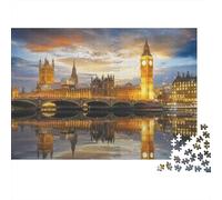 Skyline de Londres al crepúsculo_1 Set Rompecabezas 1000 Piezas Cartón Premium para Adultos, Desafío Educativo, Regalo Divertido, Gran Idea para Amantes De Rompecabezas 70x50cm/1000pcs