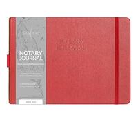 Skyline Diario oficial para notarios (rojo vino, más pequeño que A4 (7 x 10 pulgadas)