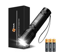 Skylla Linterna pequeña LED extremadamente brillante, mini antorcha con 5 modos de luz y larga vida útil, resistente al agua, para camping, senderismo, emergencia al aire libre
