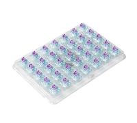 Skyloong Glacier - 35 interruptores silenciosos de 5 pines lubricados SMD RGB Mx para teclado mecánico, marrón, amarillo, plateado, rosa