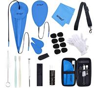 SKYNEO Kit de limpieza de saxofón, kit de limpieza de clarinete con kit de mantenimiento, grasa de corcho, hisopo, correa, paño de limpieza, reposamuñecas, estuche de lengüeta, cepillo de boquilla y