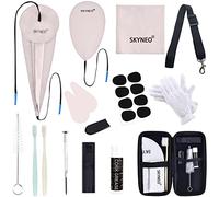 SKYNEO Kit de limpieza de saxofón, kit de limpieza de clarinete con kit de mantenimiento, hisopo, grasa de corcho, cojines de boquilla, correa, paño de limpieza, reposamuñecas, estuche de lengüeta,