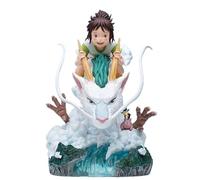 Skynomad Anime Spirited Away Chihiro & Haku - Estatuas coleccionables - Modelos de exhibición de anime | Adornos detallados de PVC para decoración del hogar y fanáticos de Ghibli (Chihiro on Haku, 16