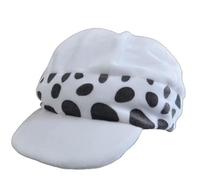 Skynomad Gorro de cosplay de una pieza de anime Trafalgar Law - Gorro de felpa suave con lunares | Accesorio de disfraz de anime para fanáticos del manga, Otaku y cosplay de Halloween (gorra de 21 cm)