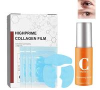 Skynpure Pure Collagen Films, Melting Collagen Film, Highprime Collagen Film Face Mask, Korea Highprime Collagen Soluble Film, Collagen Hydrating Face Mask,Prevent Fine Lines (Mask+Spray) (1Set)