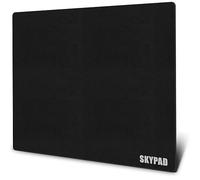 SkyPAD Alfombrilla de ratón Glass 3.0 XL para Juegos con Logotipo de Texto, Alfombrilla de ratón Grande Profesional, 400 x 500 mm, Color Negro, Superficie de Vidrio Especial con precisión y Velocidad