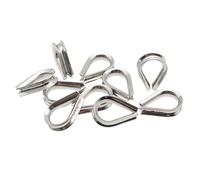 SkyPOOU 10 abrazaderas triangulares resistentes de acero inoxidable 304 para cable