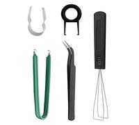 SkyPOOU 5 herramientas de limpieza de teclado, extractor de teclas, extractor de teclas, pinzas antiestáticas, kit de extractores de teclas, interruptores extractores de teclas, herramienta de