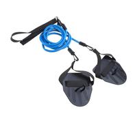 SkyPOOU Bandas de resistencia de natación con palas de mano, cordón elástico, bandas de fitness para entrenamiento, fuerza de brazo, ejercicio, equipo de tierra