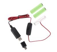 SkyPOOU Batería tipo C USB a 4,5 V LR6/AM3/AA para luz LED, radio, juguete electrónico, teclado y piano para niños