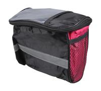 SkyPOOU Bolsas grandes de almacenamiento frontal para bicicleta, bolsa para manillar de bicicleta, bolsas para marco de bicicleta, bolsas para bicicletas de carretera, ciclismo, viajes, bolsa para