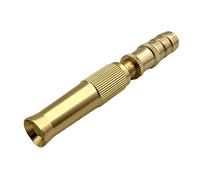 SkyPOOU Boquilla de manguera de latón macizo de 16 mm con conector rápido para jardín, distancia de aproximadamente 8 m, pulverizador de boquilla de latón