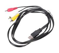 SkyPOOU Cable USB a 3RCA de vídeo auditivo sin pérdidas de 150 cm para una transferencia estable entre televisores de alta definición y ordenadores