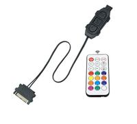 SkyPOOU Controlador de iluminación ARGB de mano, múltiples efectos de color, pequeño conmutación manual, 5 V, 3 pines, accesorio de computadora, controlador de botón ARGB en miniatura