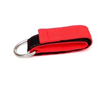 SkyPOOU Correa de nailon para buceo, correa de nailon con adhesivo de acero inoxidable, correa de anillo en D, equipo deportivo subacuático, correa de nailon