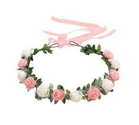 SkyPOOU Diademas de flores para mujer, corona de flores para boda, fiesta, guirnaldas, corona, corona de pelo, diademas florales