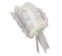 SkyPOOU Diademas de lazo con lazo, elegantes estilos Lolitas, tocado encantador para mujeres y entusiastas de la moda, color crudo, 30 cm