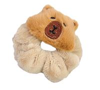 SkyPOOU Diademas de pelo de animales de dibujos animados, diadema de felpa suave y elástica, accesorios para el cabello para niños, adolescentes y amantes de los animales, color marrón