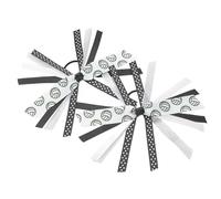 SkyPOOU Diademas hechas a mano con estampado de voleibol y fútbol, cómoda cuerda elástica para el pelo, accesorio deportivo para el cabello. Color: 12 x 12 cm