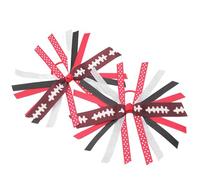 SkyPOOU Diademas hechas a mano con estampado de voleibol y fútbol, cómoda cuerda elástica para el pelo, accesorio deportivo para el cabello. Color: 12 x 12 cm