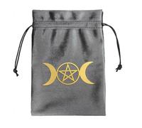 SkyPOOU Dices - Bolsa con cordones para joyas, organizador de tarot, oráculos, tarjetas, bolsa de viaje, suministros de brujería, Ztd13