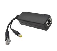 SkyPOOU Divisor potenciador de voltajes RJ45 interfaces 52V/48V DC5521 adaptador de corriente compatible con módulo potenciador POE de fácil integración