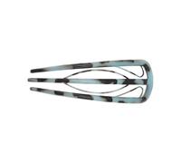 SkyPOOU Elegante horquilla para el pelo con estampado de leopardo, duradera, horquilla de Halloween para fiestas y vacaciones. Azul. Aproximadamente 12 cm