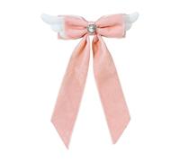 SkyPOOU Elegantes lazos de mariposa para el pelo, accesorio de moda para el pelo, postizos de poliéster, herramienta de peinado para varios peinados, color fucsia