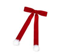 SkyPOOU Elegantes lazos para el pelo con diseños peludos para mujer, adorno de moda para el pelo para uso diario y ocasiones especiales. Enrojecimiento