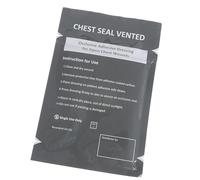 SkyPOOU Emergencies - Adhesivo para trauma médico, parches cuadrados médicos, sello de pecho, vendajes ventilados, herramienta para exteriores, calcomanía duradera para trauma